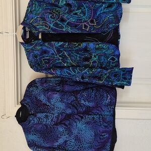 Chico's 2pc Bundle Silk Jackets Sz Med